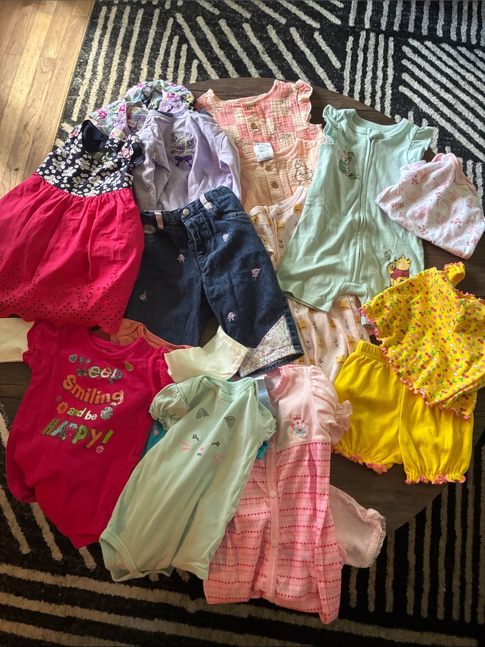 Kids Mixed Pack of Baby Girls Tops & Onesies - 3-6 months